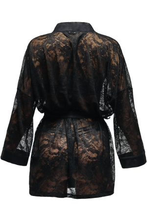 BLACK LACE KIMONO BLACK LACE